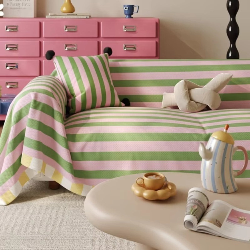 BowLift | Atelier Pastel Striped Sofa Cover