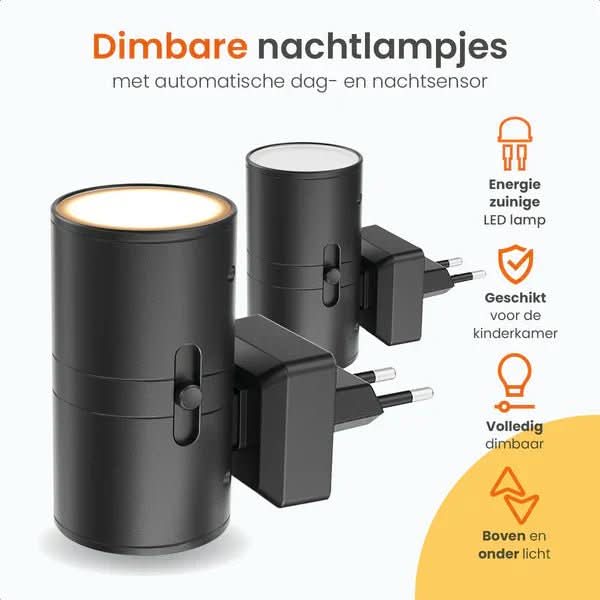 BowLift | Dimmable LED night light with day/night sensor for pleasant room lighting