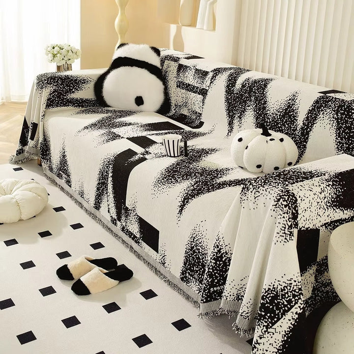 BowLift | Avant-Garde Abstract Chenille Sofa Cover