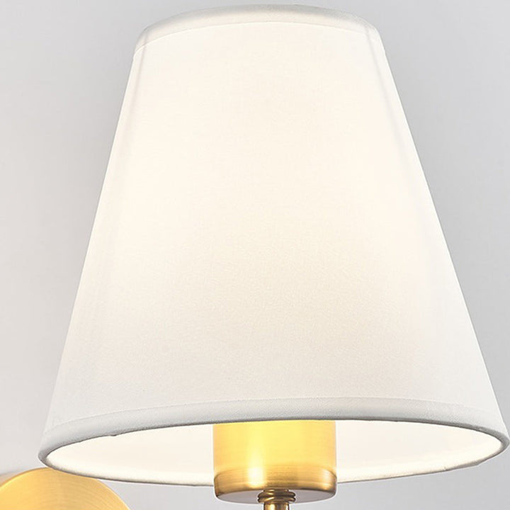BowLift | Contemporary Nordic Round Curved Rod Iron Fabric Shade 1-Light Wall Light Lamp for Living Room
