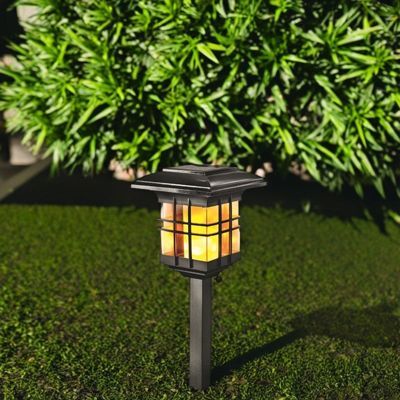 Modern Minimalist Column Plastic LED Solar Standing Floor Lamp For Garden | Bowlift