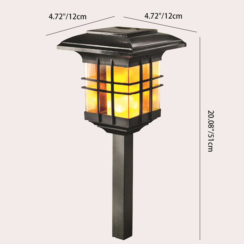 Modern Minimalist Column Plastic LED Solar Standing Floor Lamp For Garden | Bowlift