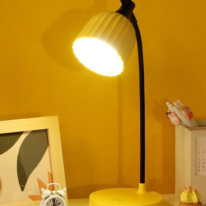 BowLift | Modern Minimalistic Round Folded ABS LED Table Lamp For Living Room