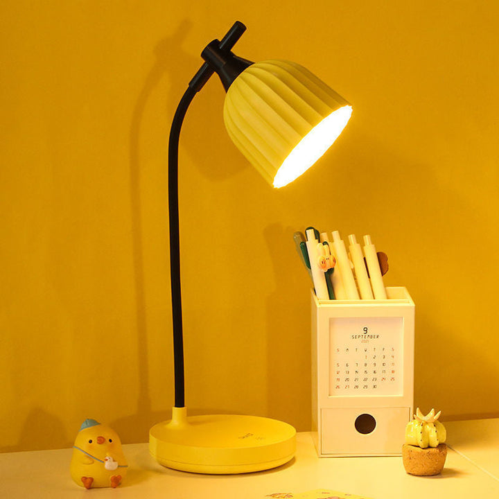 BowLift | Modern Minimalistic Round Folded ABS LED Table Lamp For Living Room