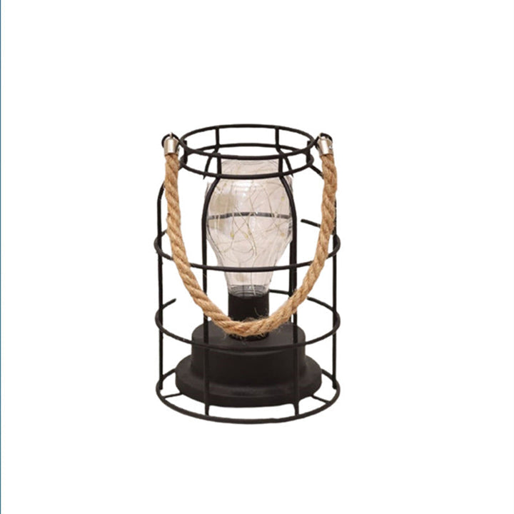 BowLift | Modern Minimalist Vertical Striped Square Round Iron LED Table Lamp For Living Room