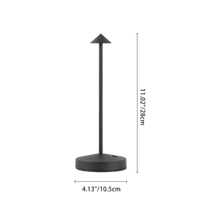 BowLift | Modern Simplicity Triangle Cone Round Acrylic Cylinder Iron LED Table Lamp for the Living Room