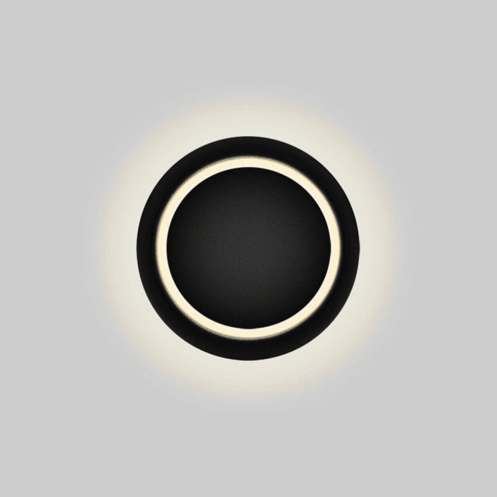 BowLift | Contemporary Nordic Iron Round Eclipse Rotatable LED Wall Light for Nightstand
