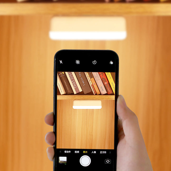 BowLift | Modern Minimalist Rechargeable Magnetic Suction Cup Plastic Strip Rectangular LED Wall Light Night Light For Studying