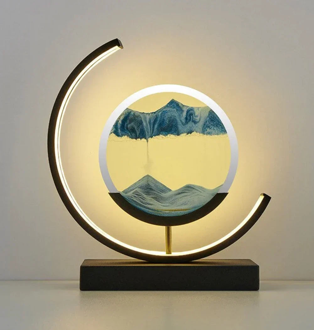 BowLift | Balance Sand Art Lamp | Best Lava Lamps-Inspired Space Lamp, Cool LED Night Light for Relaxing Bedroom & Living Room Decor