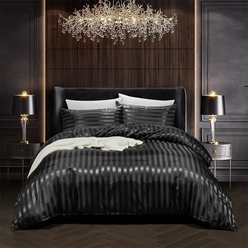 BowLift | NoirLuxe Set - Luxury Satin Duvet Cover for the Bedroom