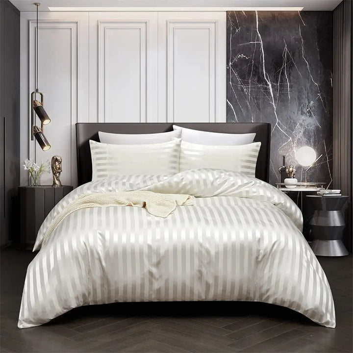 BowLift | NoirLuxe Duvet Cover Set - Elegant Satin Bedroom Transformations