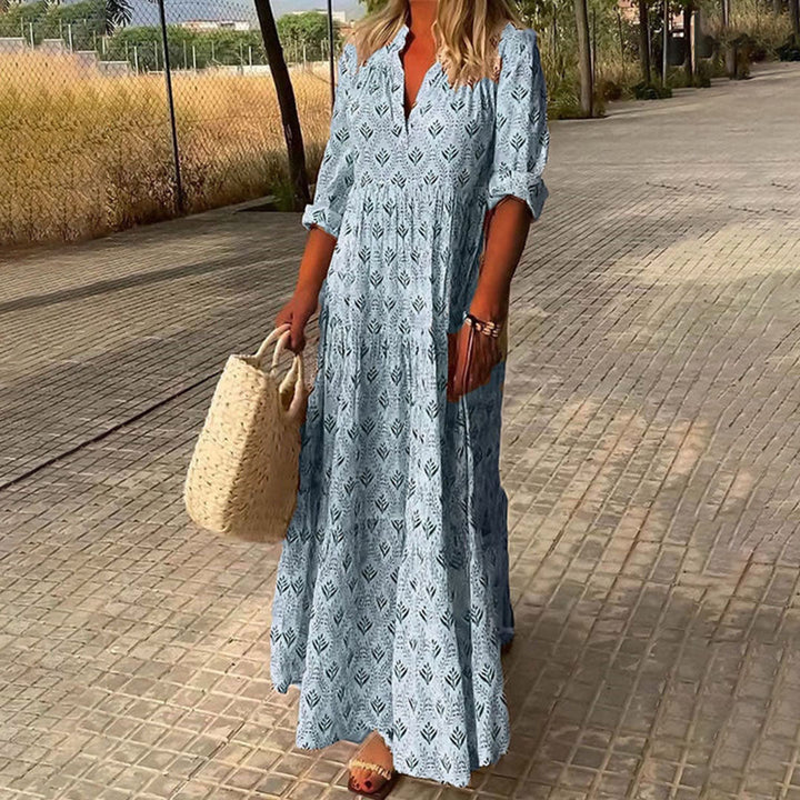 Kadence - Boho Print Long Sleeve Dress