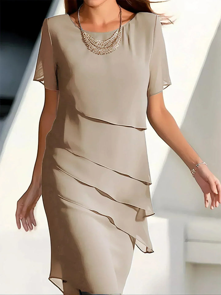 Anastasia | Luxurious Layered Midi Dress