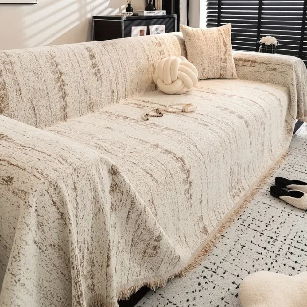 BowLift | Elegant chenille sofa cover with easy care