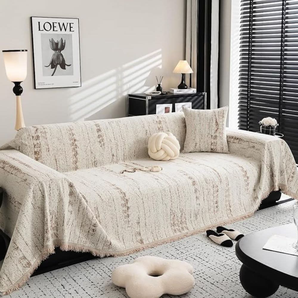 BowLift | Elegant chenille sofa cover with easy care