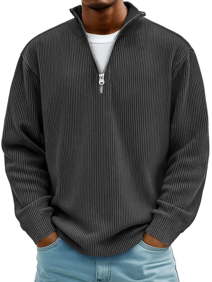 Keanu - Long Sleeve Half Zip Sweater