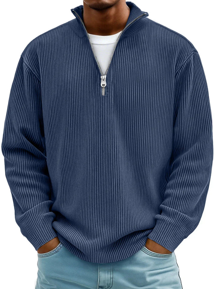 Keanu - Long Sleeve Half Zip Sweater