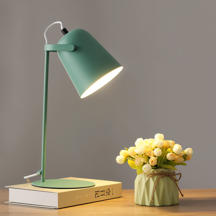 BowLift | Macaron Desk Lamp – Nordic Yellow Adjustable Table Lamp for Reading & Study