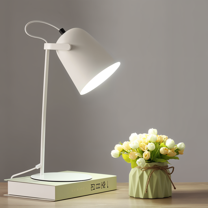 BowLift | Macaron Desk Lamp – Nordic Yellow Adjustable Table Lamp for Reading & Study