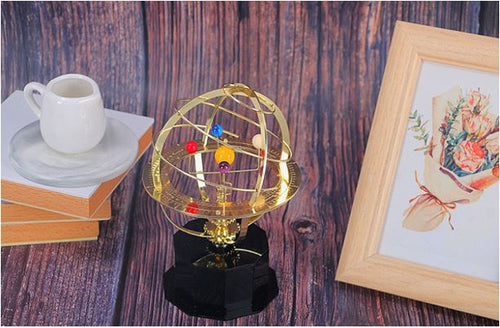 Azura | Grand Orrery Model Handcrafted Mechanical Brass Solar System Replica (5 Planets)