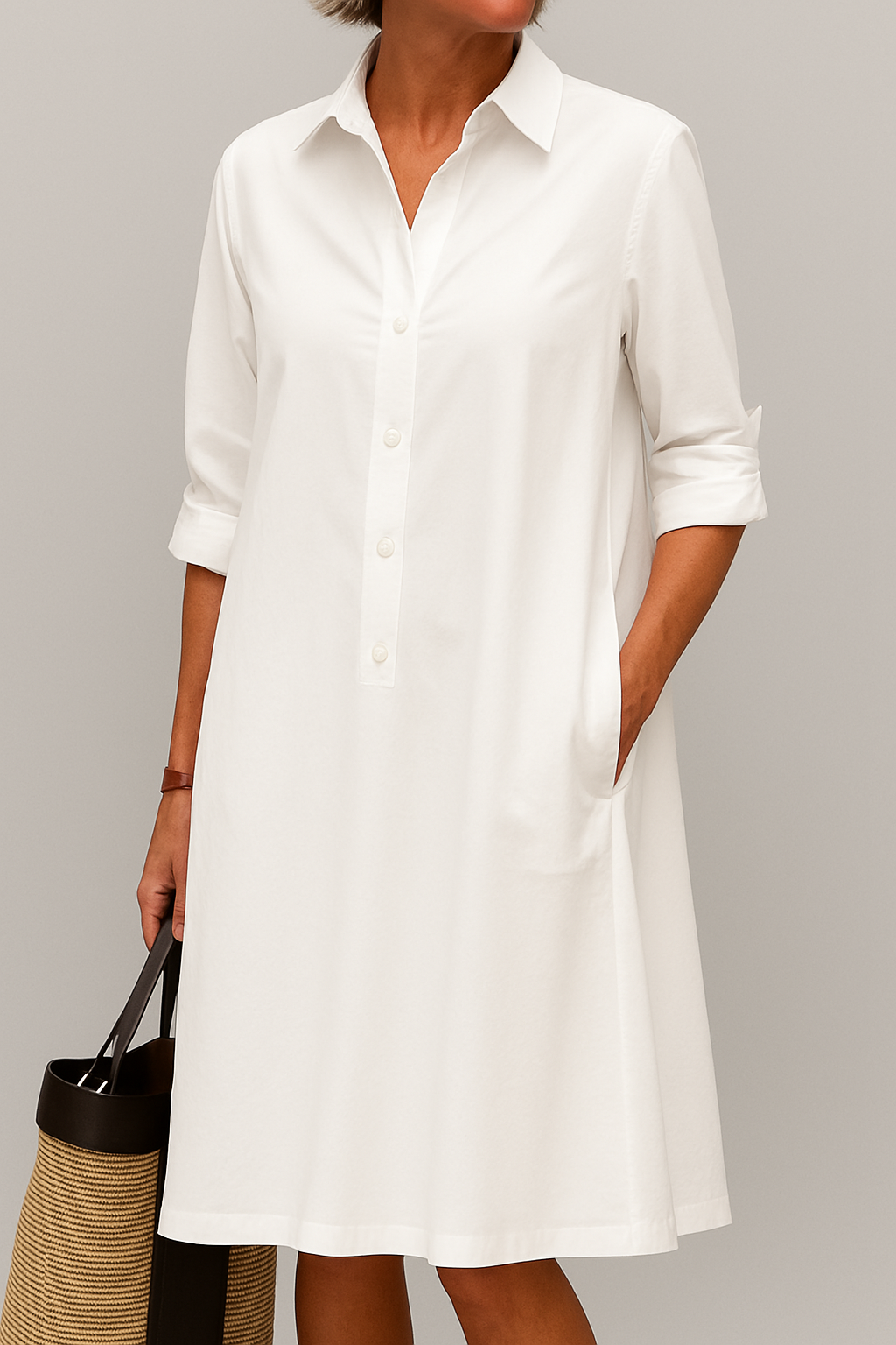 Elodie - Button Down Shirt Dress