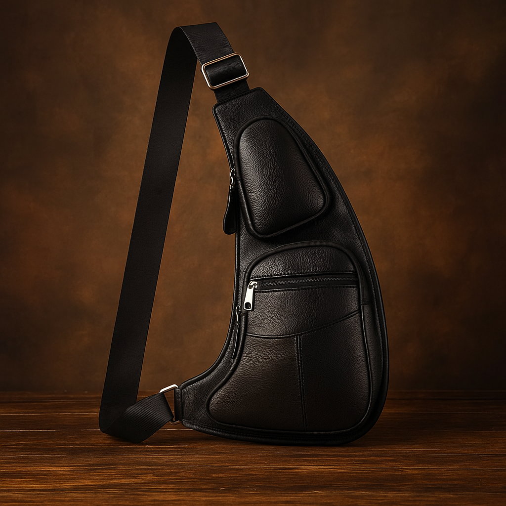 Adjustable Vintage Leather Sling Bag | TUCSON