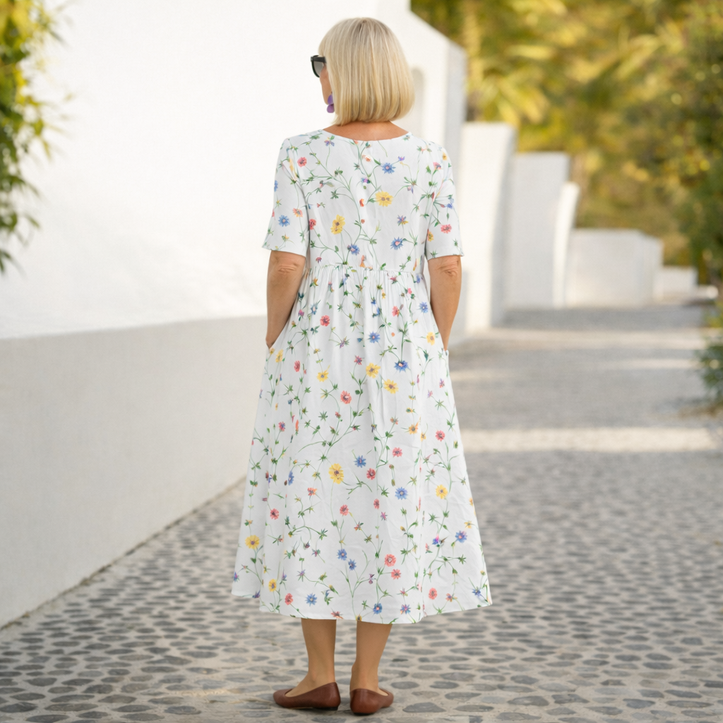 Robin | Floral Midi Dress
