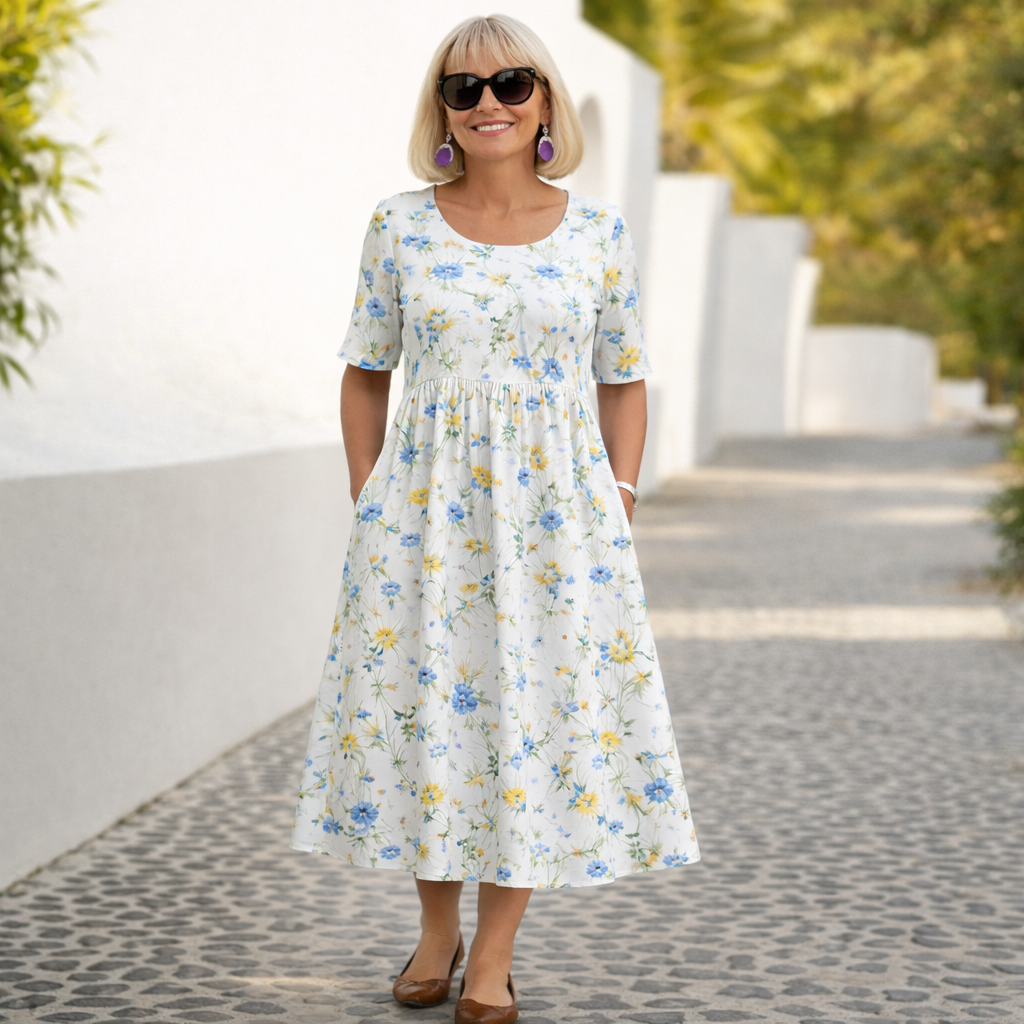 Robin | Floral Midi Dress