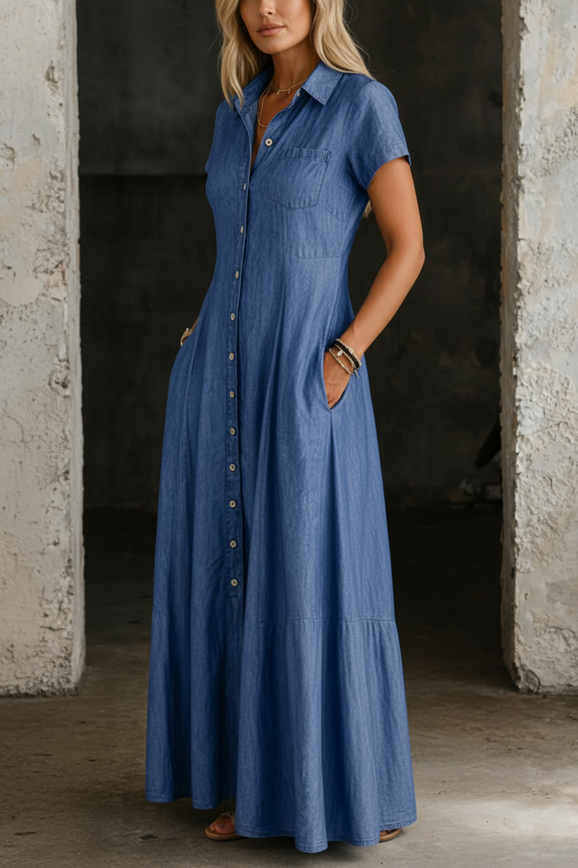 Bonnie | Long Denim Dress