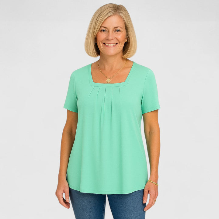 MARIA – EFFORTLESS ELEGANCE PLEATED BLOUSE
