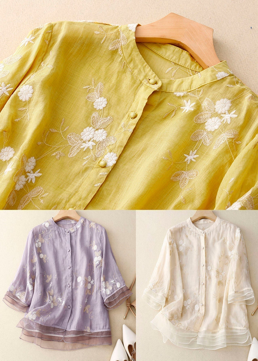 Althea Embroidered Cotton Blouse
