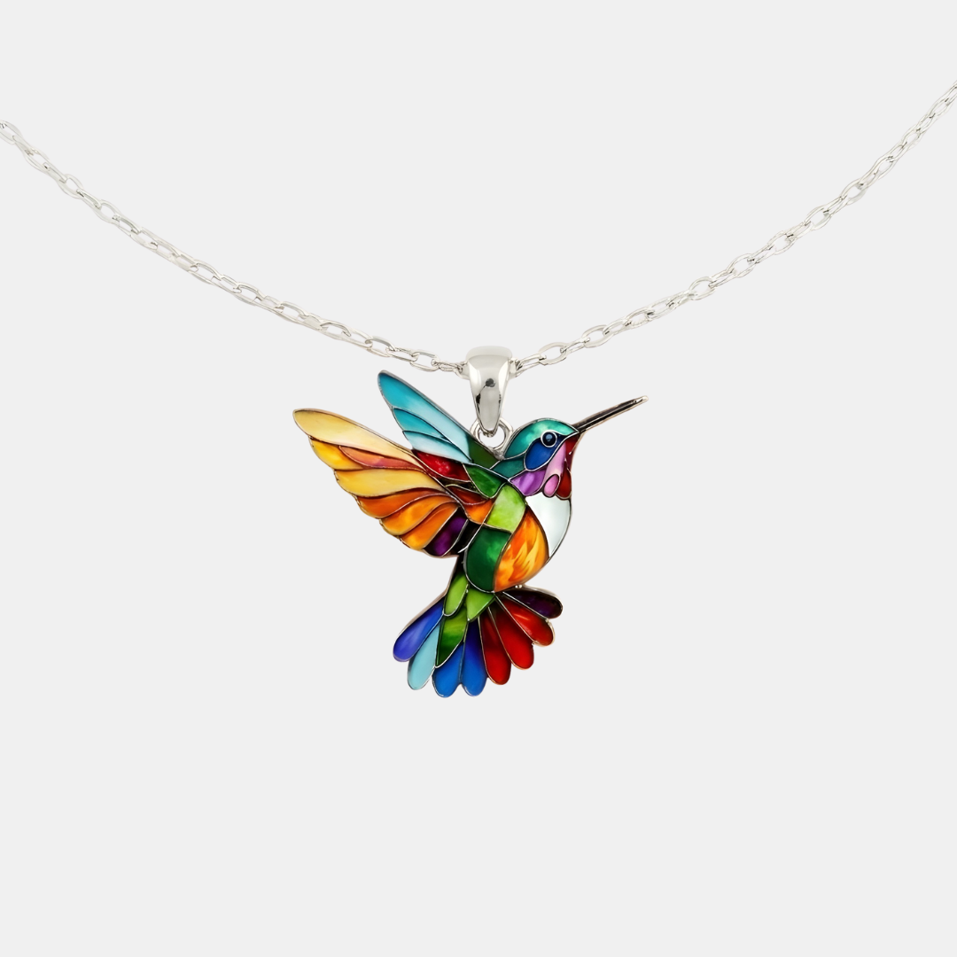 Lucky Hummingbird Earrings with Free Necklace