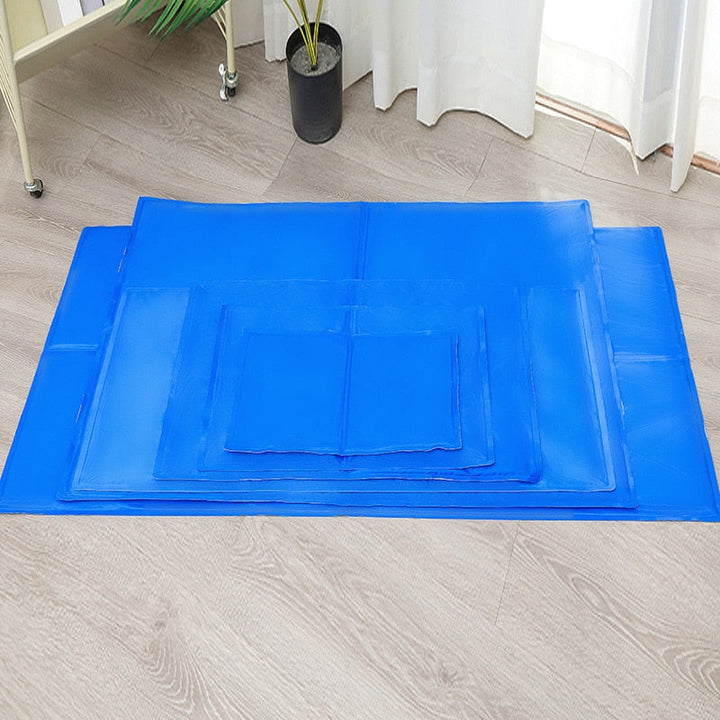 Azura | FrescuraPet Cooling Mat for Dogs & Cats | Self-Cooling & Joint-Saving | Foldable & Portable | 5 Sizes | Blue