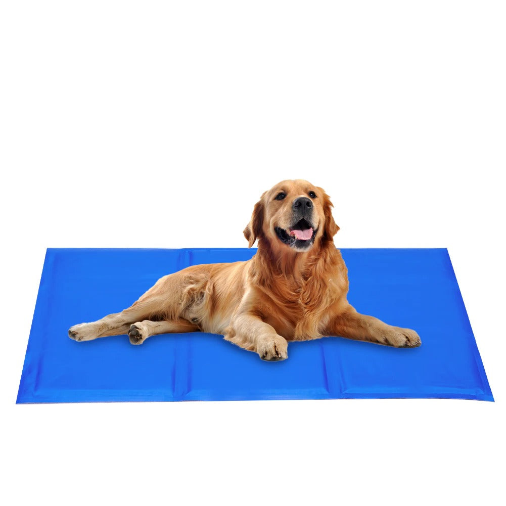 Azura | FrescuraPet Cooling Mat for Dogs & Cats | Self-Cooling & Joint-Saving | Foldable & Portable | 5 Sizes | Blue