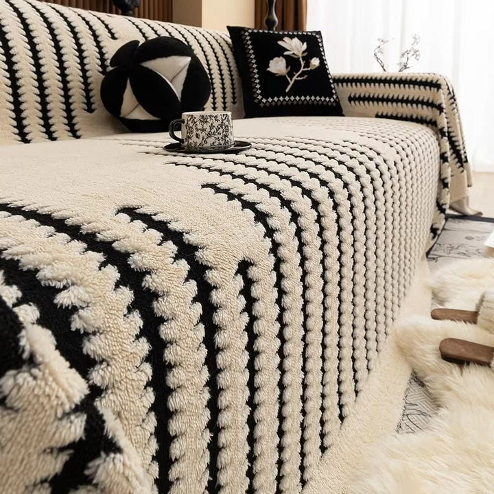 BowLift | Plush Sofa Cover with Non-Slip Back