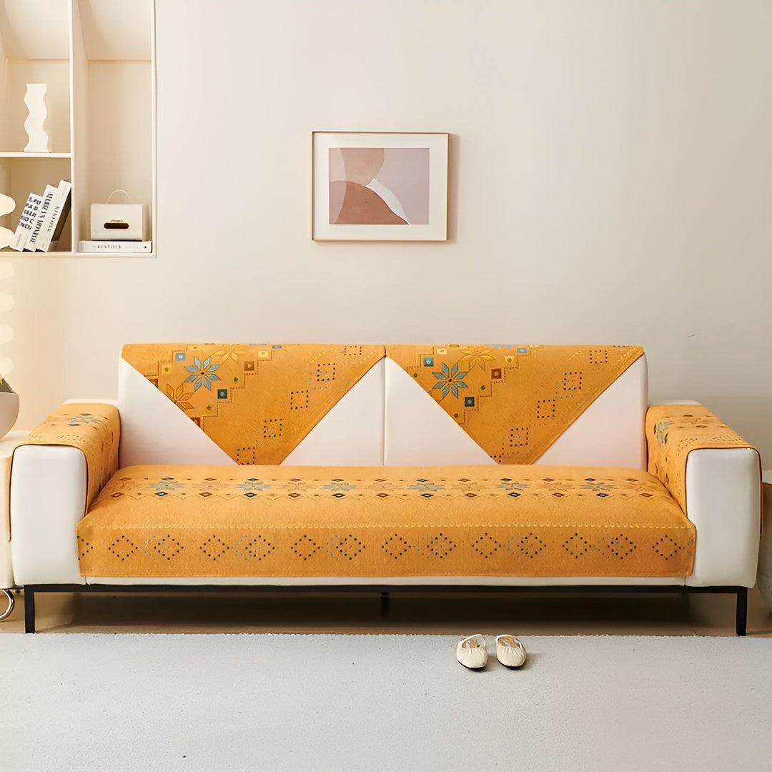 Boho Style Sofa Cover – Elastic & UsaBowlifte Year-Round | Protects and Gives a New Look | Bowlift