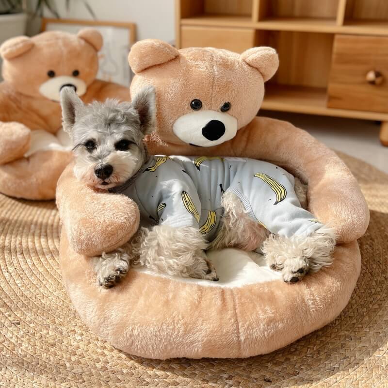Azura | Cute detachable cuddly bear cat bed