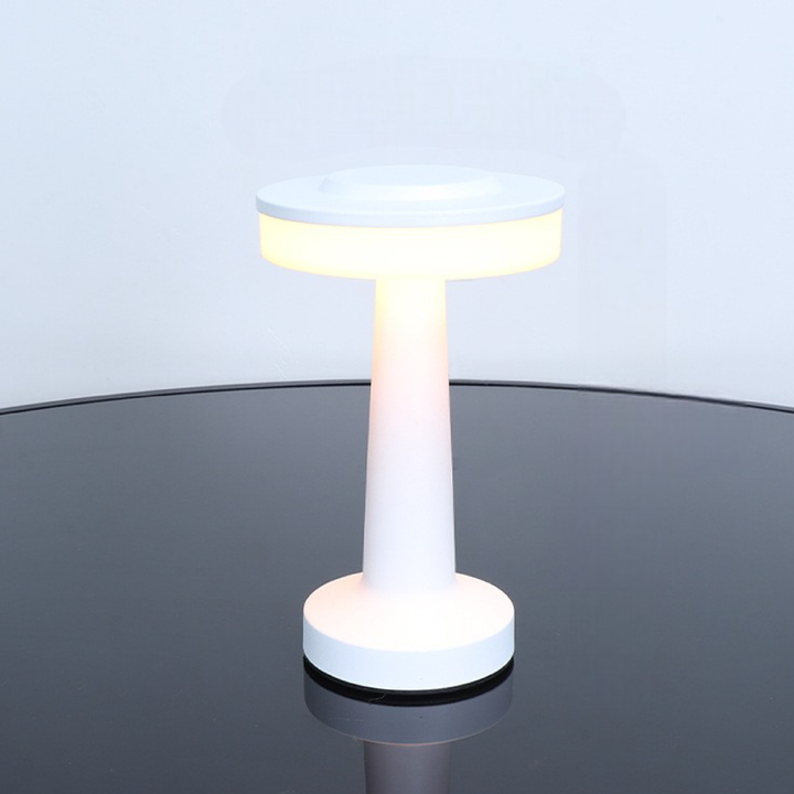 BowLift | Black LED Table Lamp with Metal Finish – Modern Light for Living Rooms and Offices, Warm Light
