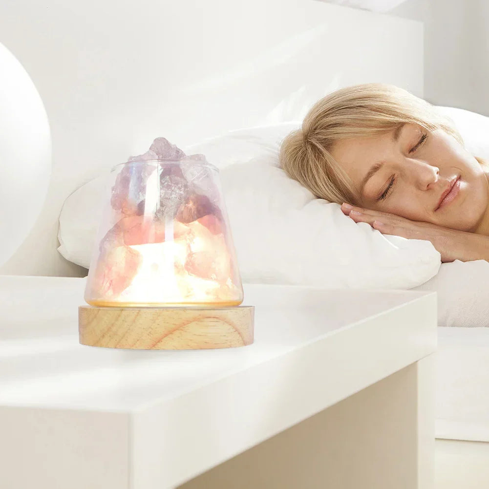BowLift | Himalaya Salt Lamp - Crystal Night Light & Essential Oil Diffuser