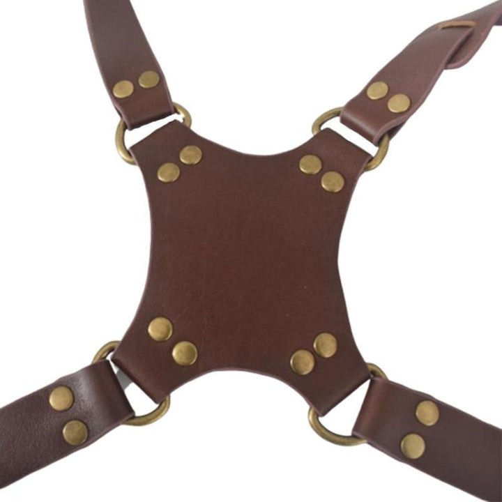 Azura | Quick Release Anti-Slip Dual Shoulder Leather Harness Camera Strap with Metal Hook for SLR / DSLR Cameras (Brown)