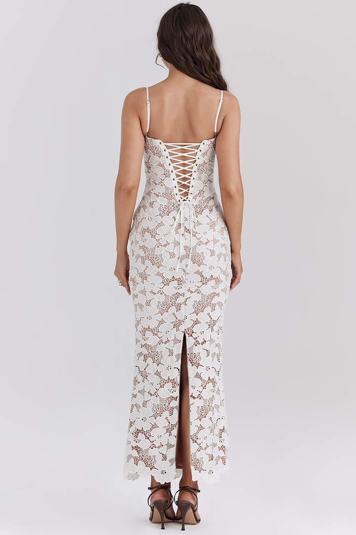 EVANGELINE - Embroidered Maxi Dress