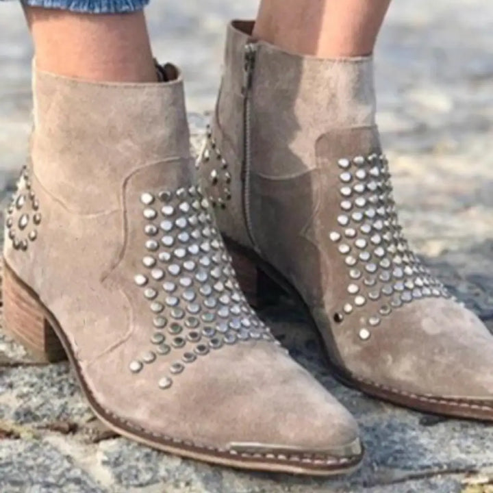 Cadence | Ankle Boots With Studs