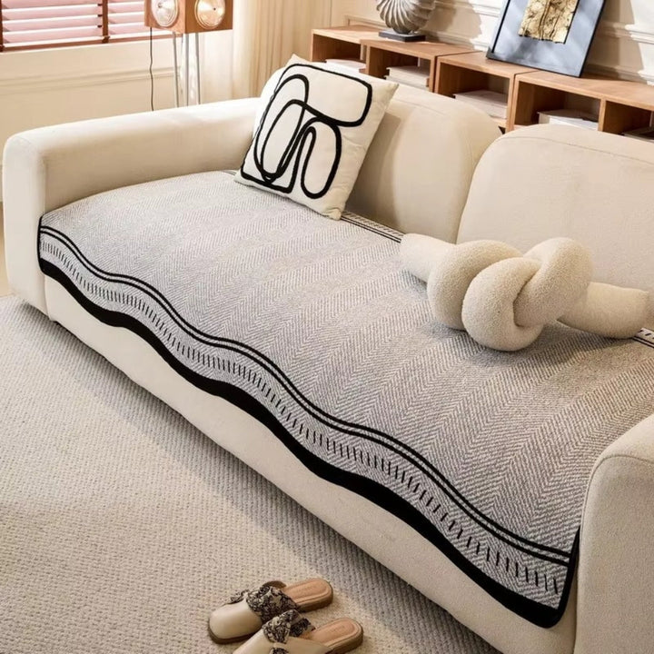BowLift | Modern Wave Anti-Slip Sofa Cover