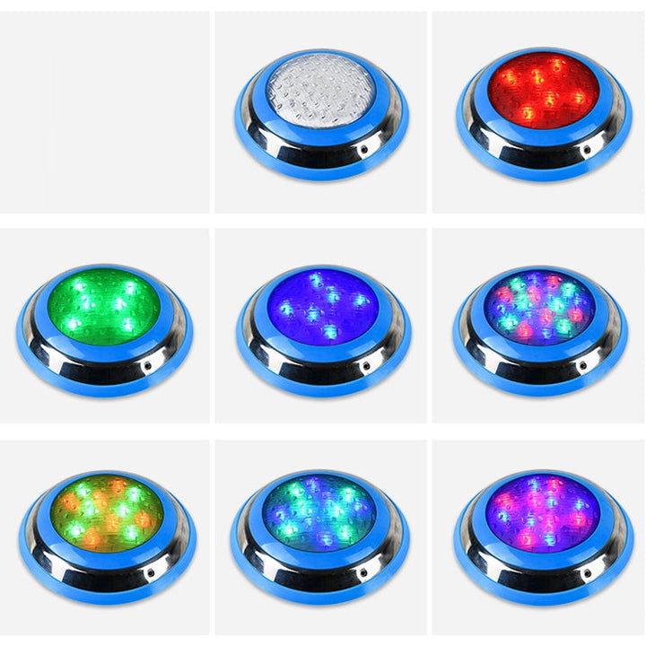 BowLift | 18W LED Stainless Steel Wall Mounted Pool Light Landscape Underwater Light (Colorful Light)