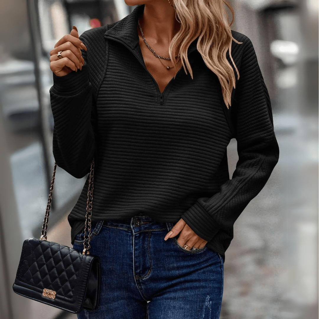 Jenica | Chic Half-Zip Pullover