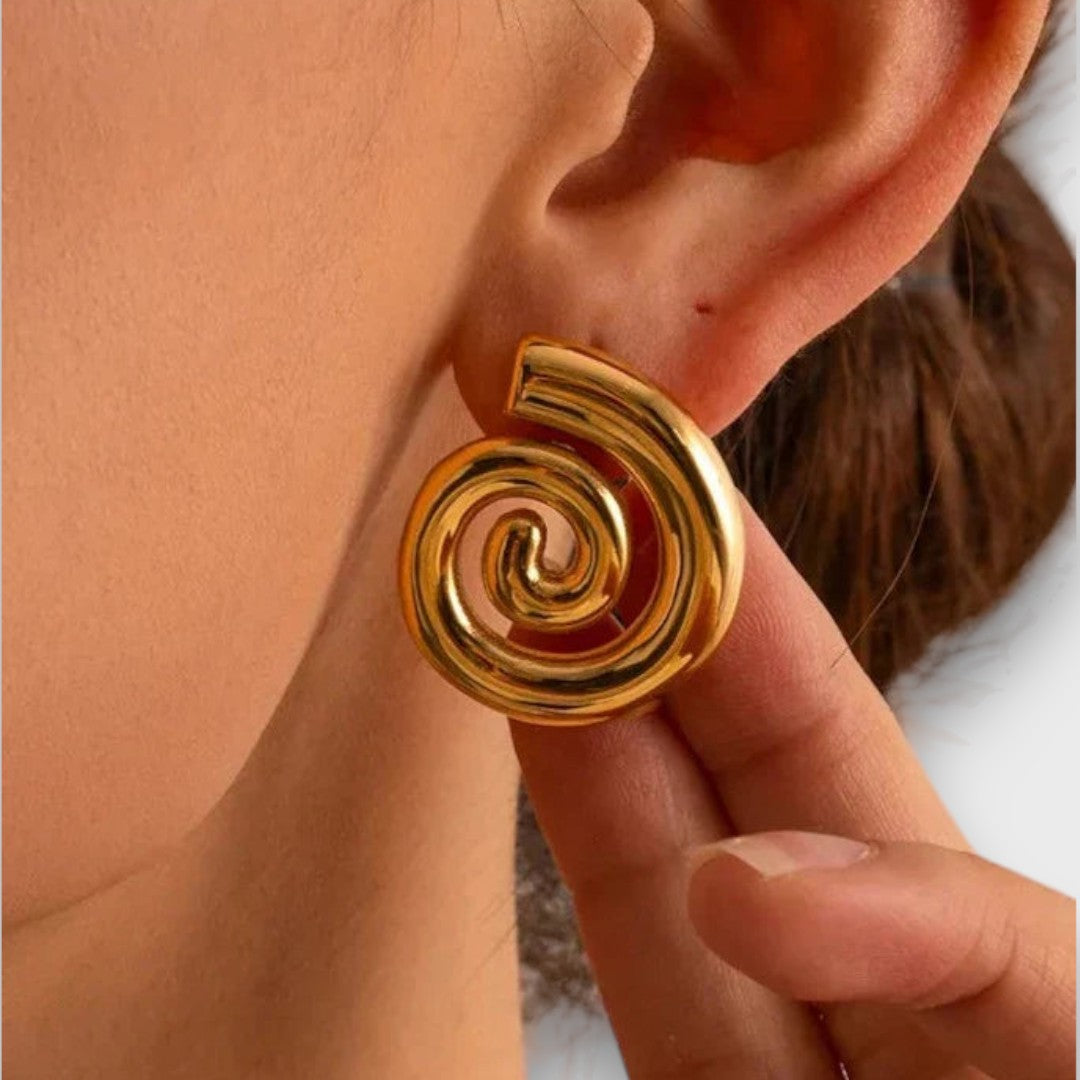 Jay – Modern Lightweight Spiral Earrings