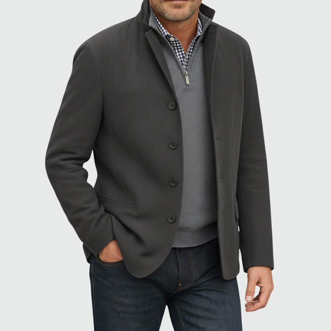 Ferdinando - Classic Button-Down Suede Blazer