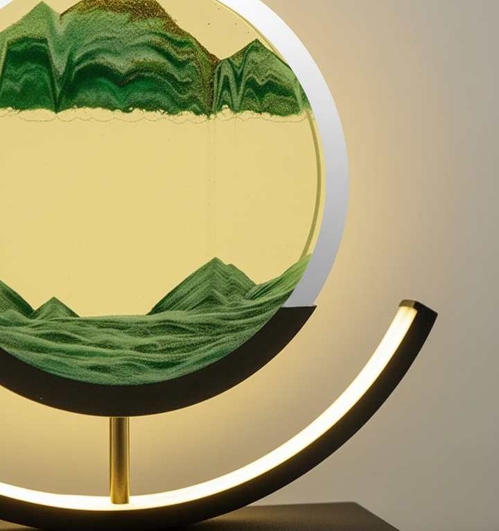 BowLift | DuneGlow Table Lamp – Handmade Ambient Lamp with Soothing Light and Modern Design