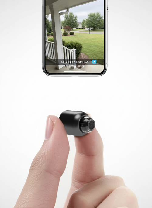 Azura | 2-Pack Mini WiFi Security Camera | 1080P HD, 140° Wide-Angle, Night Vision, Motion Detection (32GB SD Included)