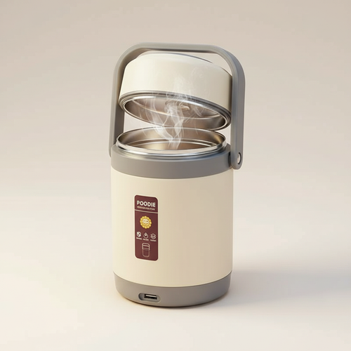 Azura | USB Heated Lunch Box | 304 Stainless Steel, Portable Food Warmer